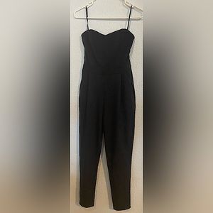 Forever21 Strapless Black Jumpsuit